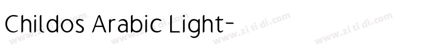 Childos Arabic Light字体转换